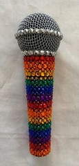 Rainbow Decorated Shure SM58 Cardioid Dynamic Vocal Microphone