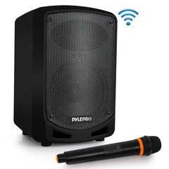 Pyle Compact & Portable Bluetooth PA Speaker Karaoke Wireless Microphone