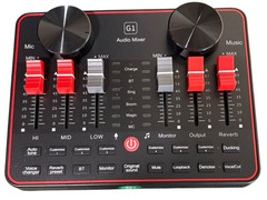 G1 Audio Mixer Kit for Live Streaming Live Sound Card for Streaming Audio