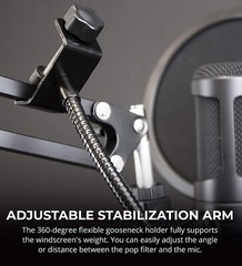 Universal Pop Filter Windscreen for Studio Professional Handheld Microphones