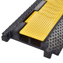 Yescom Cable Ramp Protector 2 Channel Hose Cover Speed Bump for Road