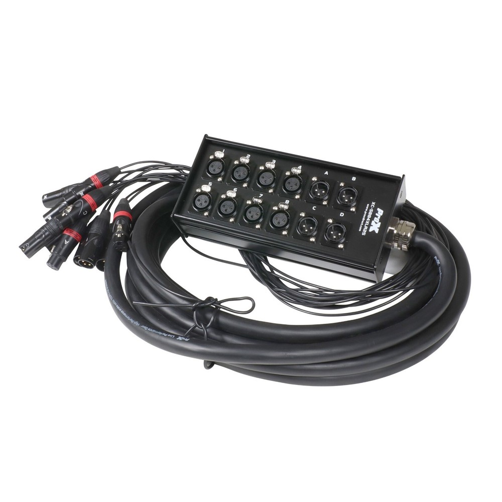 PROX 8 x 4 Channel XLR Microphone Stage Snake Cable 25ft