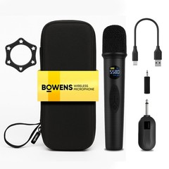 Wireless Microphone System – Karaoke Microphone Wireless with Receiver, Echo …