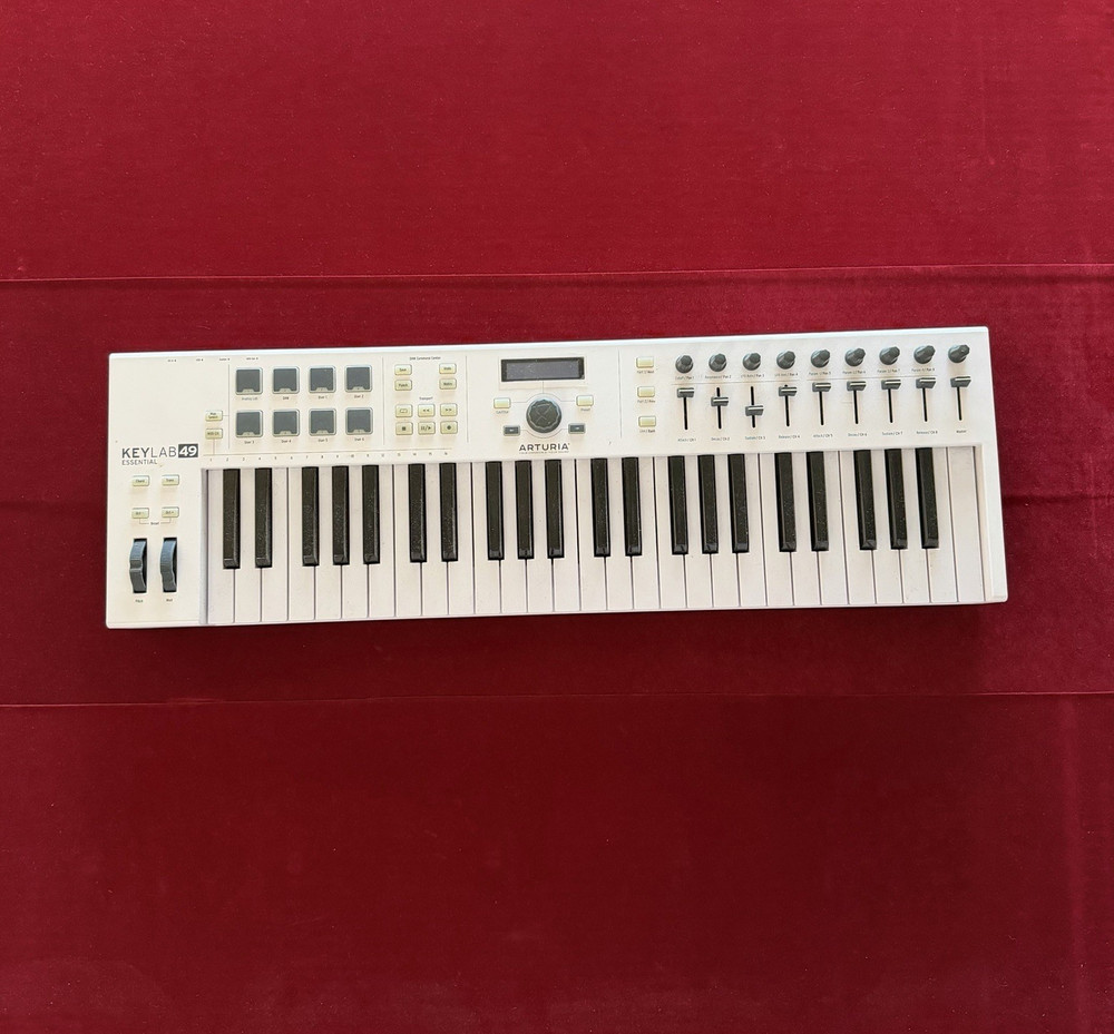 Arturia KeyLab Essential 49 49-Key Synth MIDI Controller USB/DIN Out Pitch Wheel