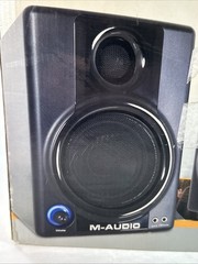 M-Audio Studiophile AV30 Powered Speakers Studio Monitors Black Tested W/ Box