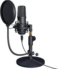 192kHz/24bit USB Microphone Kit with Adjustable Stand for Streaming & Podcasting