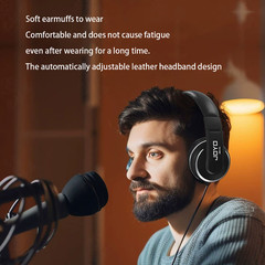 JOYO Over Ear Headphones Wired Studio Headphones with 1/4 to 3.5mm Jack（OP）