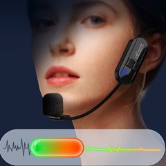 2.4G Wireless Microphone Headset Mic Voice Amplifier Speaker Karaoke Teaching