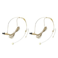 2x For Shure Wireless System Headset Mic Headworn Microphone Mini XLR 4 Pin TA4F