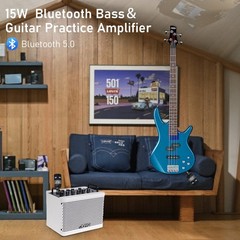 JOYO 15W Portable Bass Amp Combo 9 Models + 6 Modulation FX Rechargeable Battery