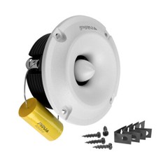 2x PRV 240W Shallow Super Tweeter Small Neodymium TW400Ti-Nd-4 SLIM WHITE 4 Ohm