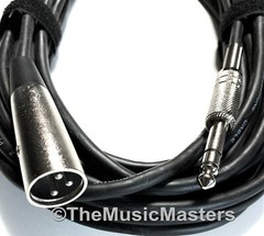 12ft 1/4″ to XLR (M) Instrument Guitar Keyboard Amp Mixer Audio Cable Cord Wire