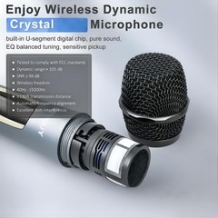 GTSK10-3 3-Way Portable Bluetooth PA Speaker System w/Wireless Mics – Black