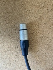 Neutrik NC3MX to 6.25 mm Cable Black 20 feet long Instrument Cable
