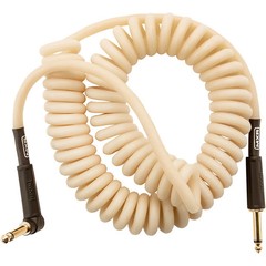MXR 15′ GLO Coil Instrument Cable Straight to Angle 15 ft.
