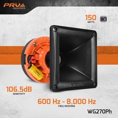 2x PRV AUDIO Series 1″ 150W RMS (300W Peak Power Handling) 8 Ohm Horn Tweeter
