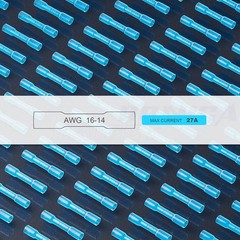 500PCS Blue Heat Shrink Butt Connectors AWG16-14,haisstronica AWG16-14