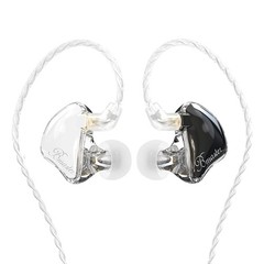 BASN in-Ear Monitors, Bmaster Triple Driver HiFi Universal, White/Black