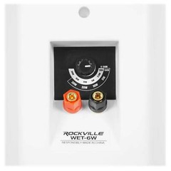8) Rockville WET-6W 70V 6.5″ IPX55 White Commercial Indoor/Outdoor Wall Speakers