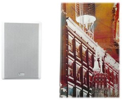 (4) Rockville RockSlim 70W White 5.25″ 70v Commercial Restaurant Wall Speakers
