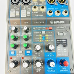 YAMAHA MG06X 6 channel Mixing Console 2 Mic Stereo Mixer Digital Effects JP Used
