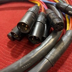 8PR24 8 Channel Digital Audio Snake Cable Black – (5 Feet)