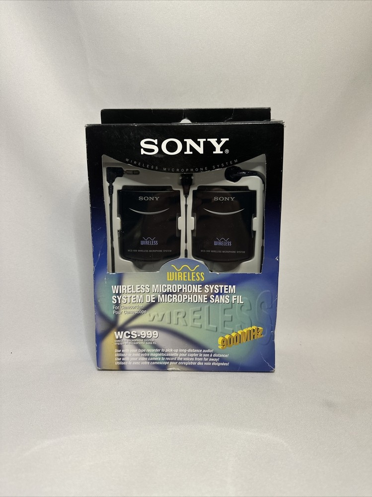 Sony WCS-999 Professional Quality 900MHz Wireless Microphone System NEW Open Box