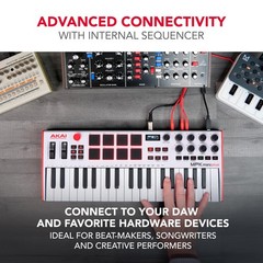 MPK Mini Plus – USB MIDI Keyboard Controller with 37 Mini Keys, 8 MPC Pads, Sequ
