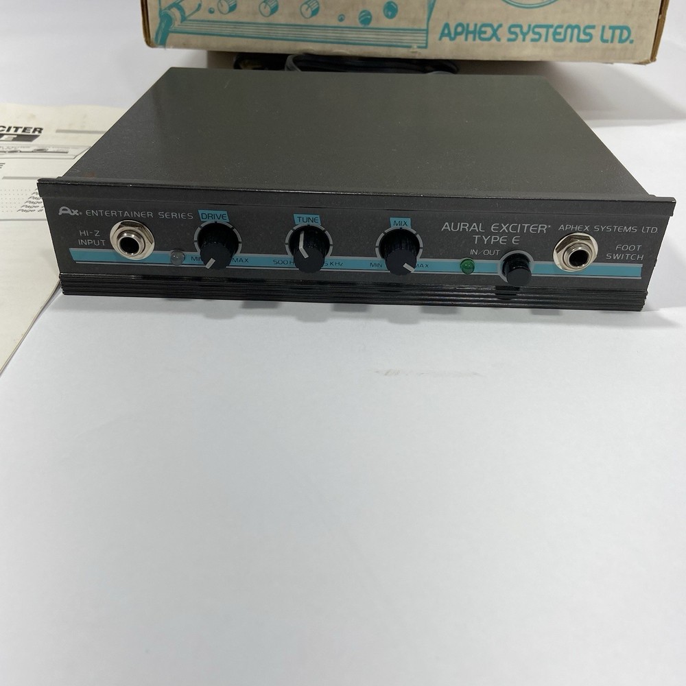 Aphex Aural Exciter Type E Model 110 With Box And Operating Guide