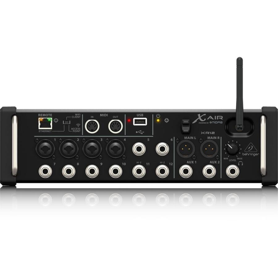 Behringer XR12 X AIR Digital Mixer 12-Channel USB WiFi MIDI iPad Android Control