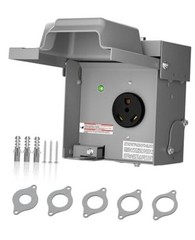 30 Amp RV Power Outlet Box 125V – Lockable NEMA TT-30R Box