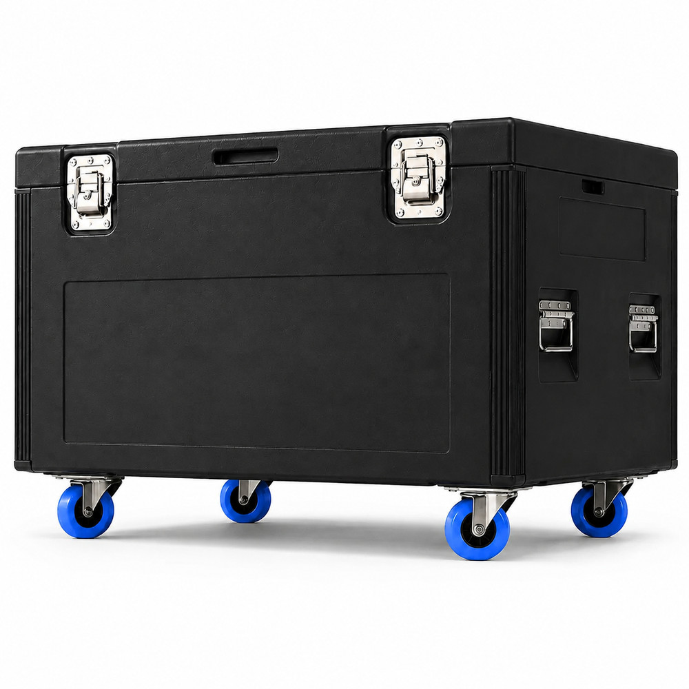 Heavy Duty ATA Cable Trunk Flight Case with Wheels – Event Gear Storage Box