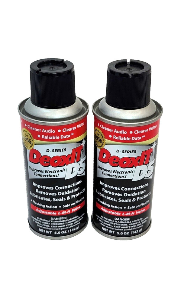 2 PK Caig DeoxIT® D5S-6-LMH – LMH Can – 5% Solution – 5 oz- NEW Stock, Free Ship