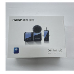 PQRQP Mini Mic Wireless Microphone Kit Plug & Play Noise Reduction Black GT19