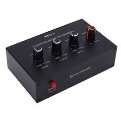 Microphone Preamplifier Compact Adjustable Gain For Studio Use Black Recommended
