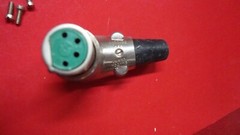 Switchcraft #R4F FEMALE CABLE MOUNT RIGHT ANGLE 4 PIN MICROPHONE JACK