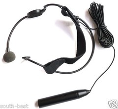 XLR 3Pin Phantom Power 48V Head worn Headset Microphones 195in. cable