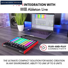 Akai Professional APC Mini MK2 – USB MIDI Pad Controller for Clip Black