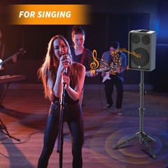 Adjustable Speaker Stands 2 Pack, 24-50 Inch Tripod Height, Lightweight, 55 LB C