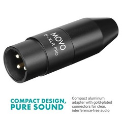 FXLR-PRO 3.5mm (TRS) Mini-Jack Female Microphone Adapter to 3-pin XLR Male Co…