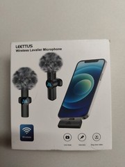 Leettus 2 PCS Lavalier Wireless Microphone For Apple w/ Lighting Connector