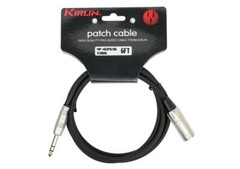 6ft. Kirlin XLR 3-Pin Male to 1/4″ TRS Male Patch Cable, OFC Conductors