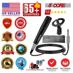 5Core ND-57X Cardioid Dynamic Wired Instrument Microphone + Cable + Bag