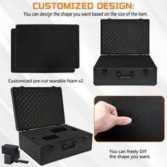 ITHWIU 23 Inch Aluminum Carrying Case 23 X 16.5 X 8.6 Inch Ideal for Micropho…