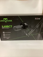 Fifine K688CT AmpliTank Dynamic USB XLR Microphone Kit with BoomArm