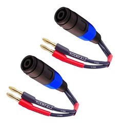 Speaker Cable Adapter – 4mm Banana Plug to Speakon Female Connector, 12AWG Pr…