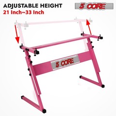 5 Core Keyboard Stand Z Style Height Adjustable Sturdy Piano Riser Lift Holder S
