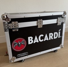 Bacardi Road Case Cooler Trunk w/ Wheels Limited edition