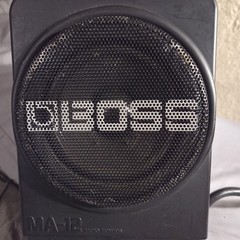 Boss MA-12 Micro Monitor 3 Input Speaker Amp Black Built-in Amplifier *Tested*