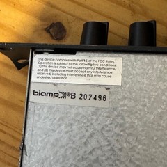 Biamp Advantage 801 Mic Line Mixer 8-Channel Rackmount Pro Audio Not Tested